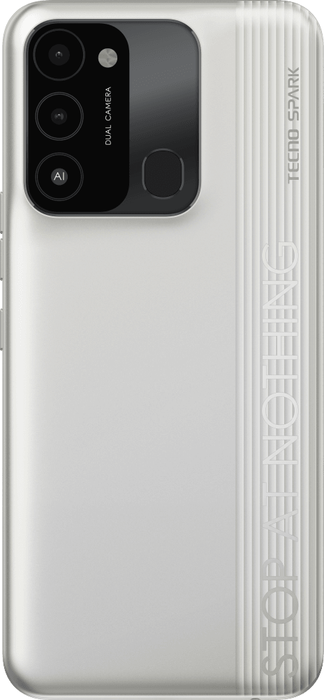 KG5n SPARK 8C 64 Diamond Grey, 6.52" Asahi Glass, 20:9, 1612 x 720 пикселей, 1.6GHz,  8 Core (Unisoc T606), 4GB RAM, 64GB, up to 256GB flash, 13Mpix+QVGA/8Mpix, 2 Sim, 4G, BT v5.0, WiFi 802.11 b/g/n, GPS/AGPS, GLONASS,NFC, Micro-USB, 5000mAh, Android 11 +